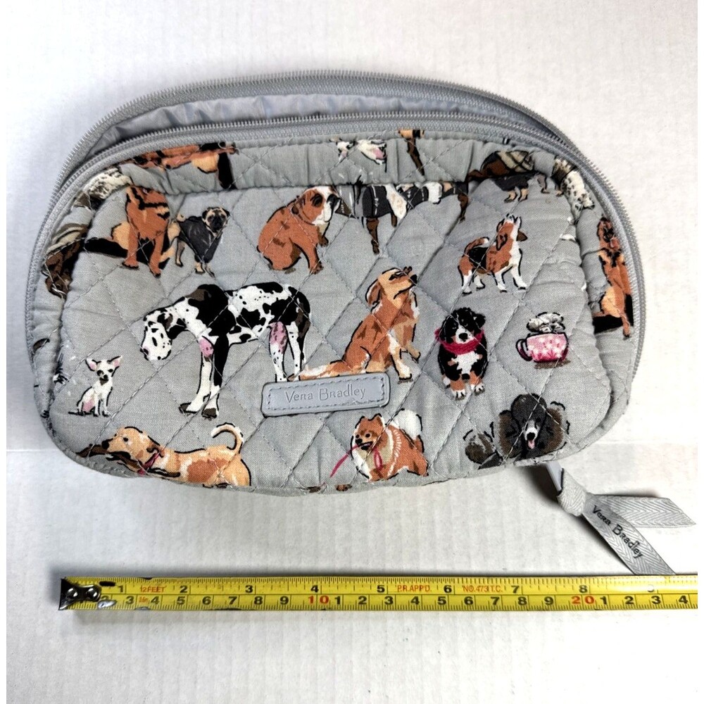 Vera Bradley Cord organizer/travel case /Make up Best in Show Dog pattern Retire